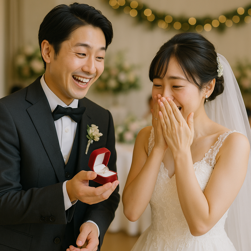 サプライズ新郎から